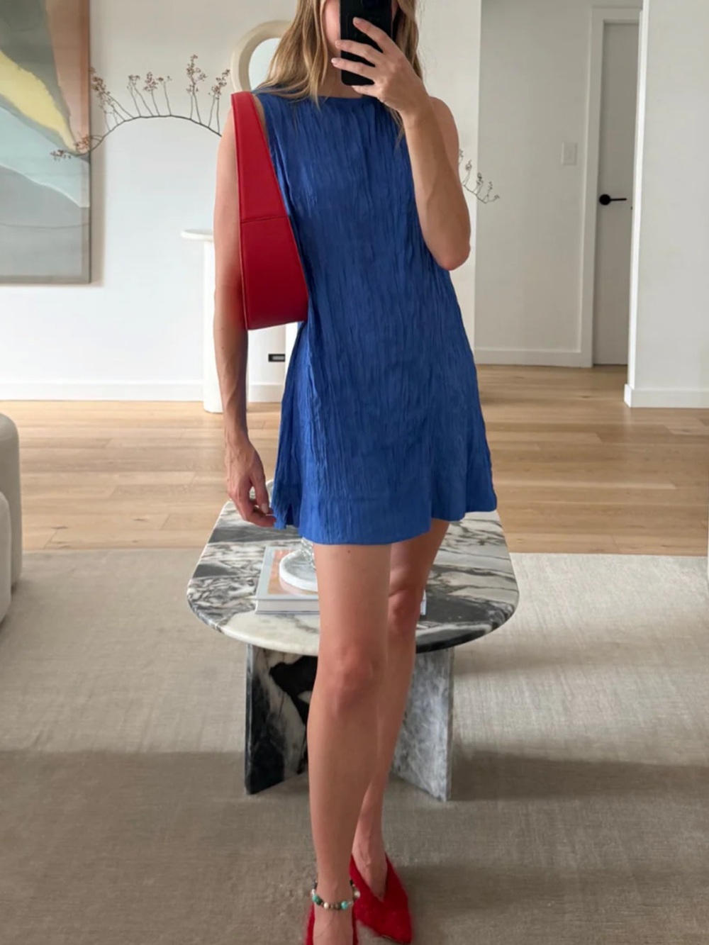 NWT • VRG GRL Aftersun mini dress in cobalt